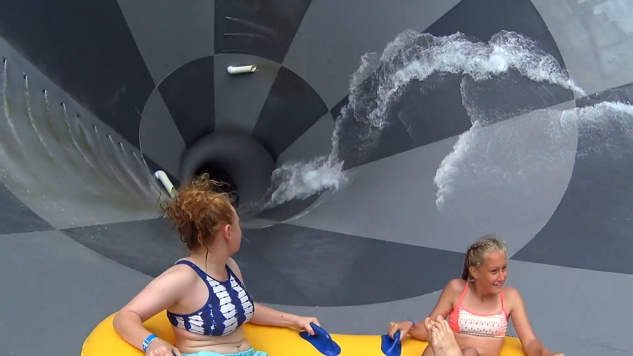 Water slides on a Saturday Afternoon