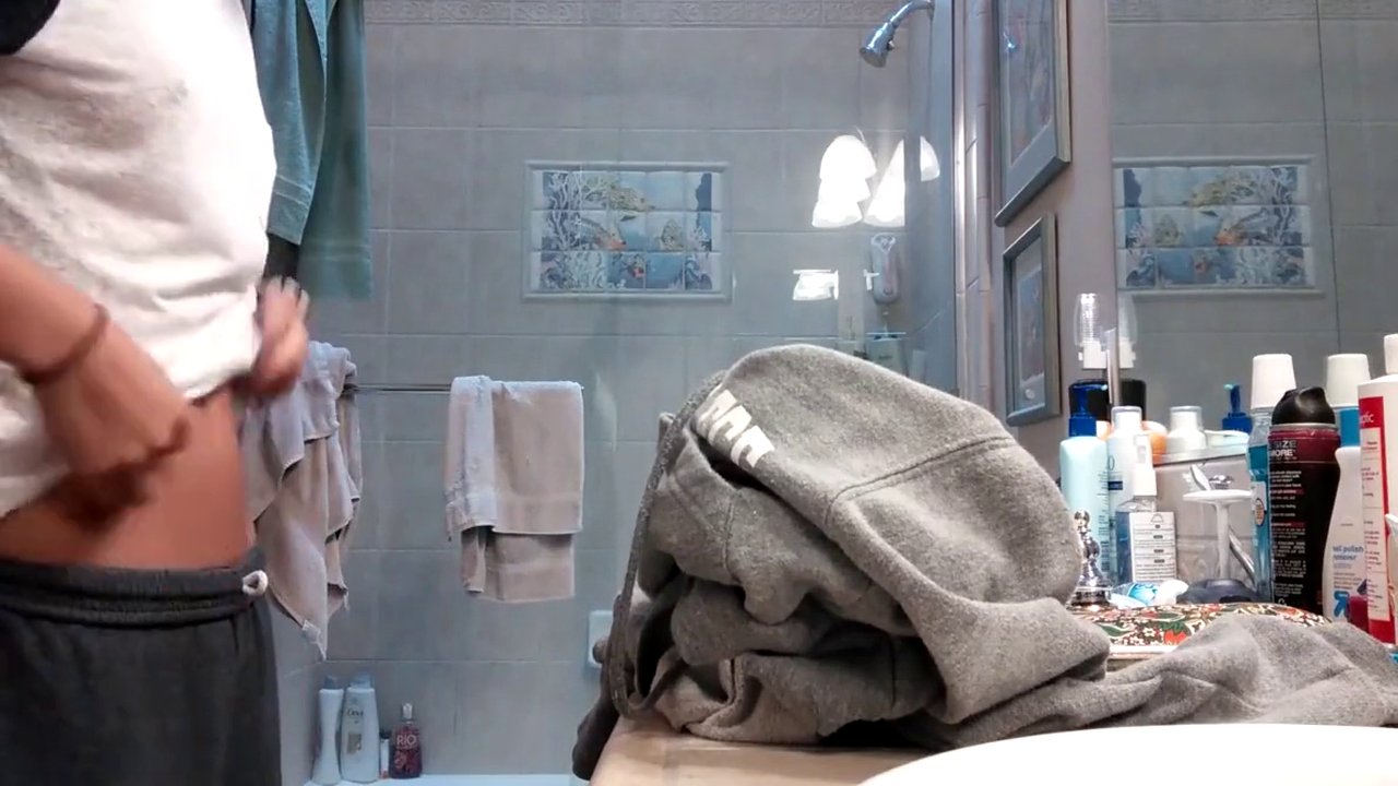 College Girl Getting ready for a Shower Documentary